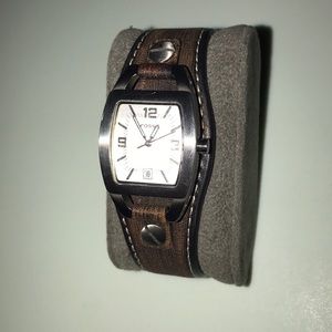 Brown Leather Fossil watch